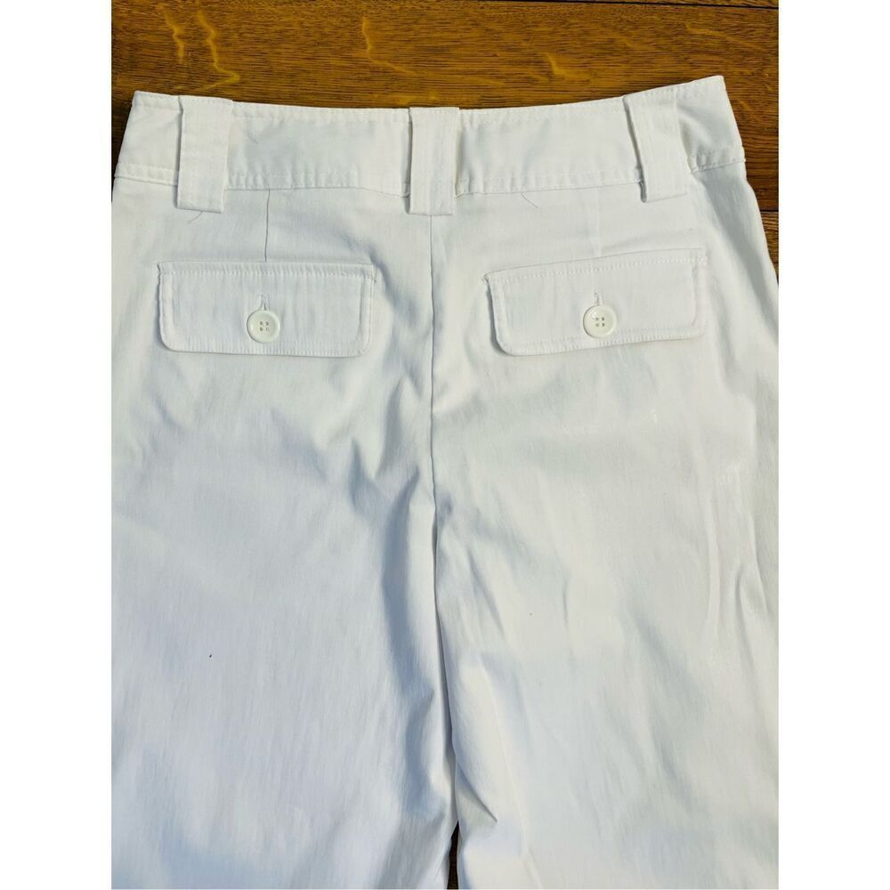 Vintage Y2K Dress Barn Women's Size 8 Cropped Capris Pants Casual White - Picture 6 of 7